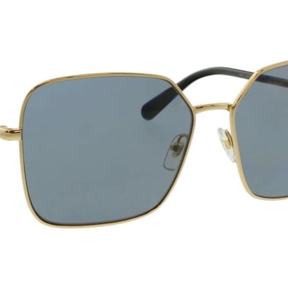 Versace Gold Frame Sunglasses with Black Lenses - Picture 2 of 5